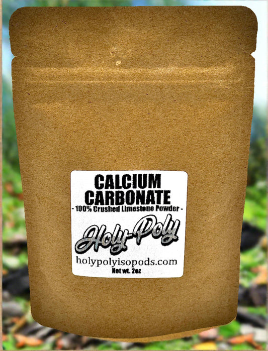 Holy-Poly Isopods Calcium Carbonate Limestone crushed powder for sale. Reptiles, dart frogs, amphibians, crustaceans.