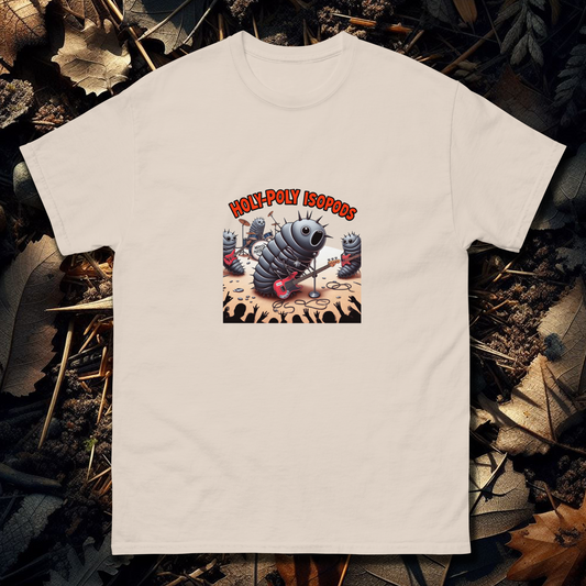 Holy-Poly Isopods exclusive - Tee T-Shirt "HPI Rocks" for sale (Clothing Punk Metal Rock Music Band Pillbug Spiked Bug Spiky)