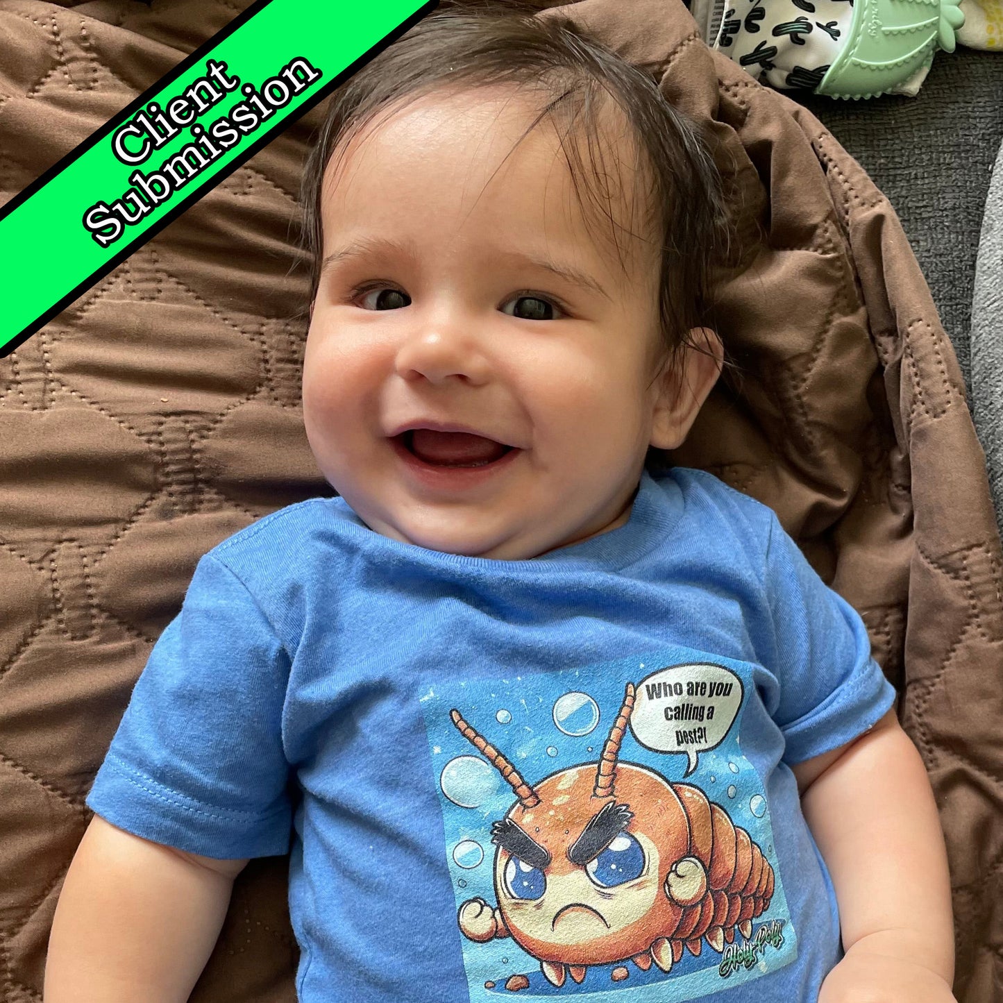 The cute pest isopod toddler tee t-shirt