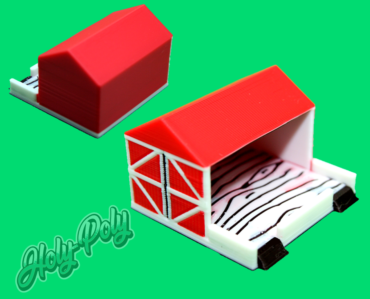 Isopod Feeding Dish - The Red Barn (Dairy Cows)