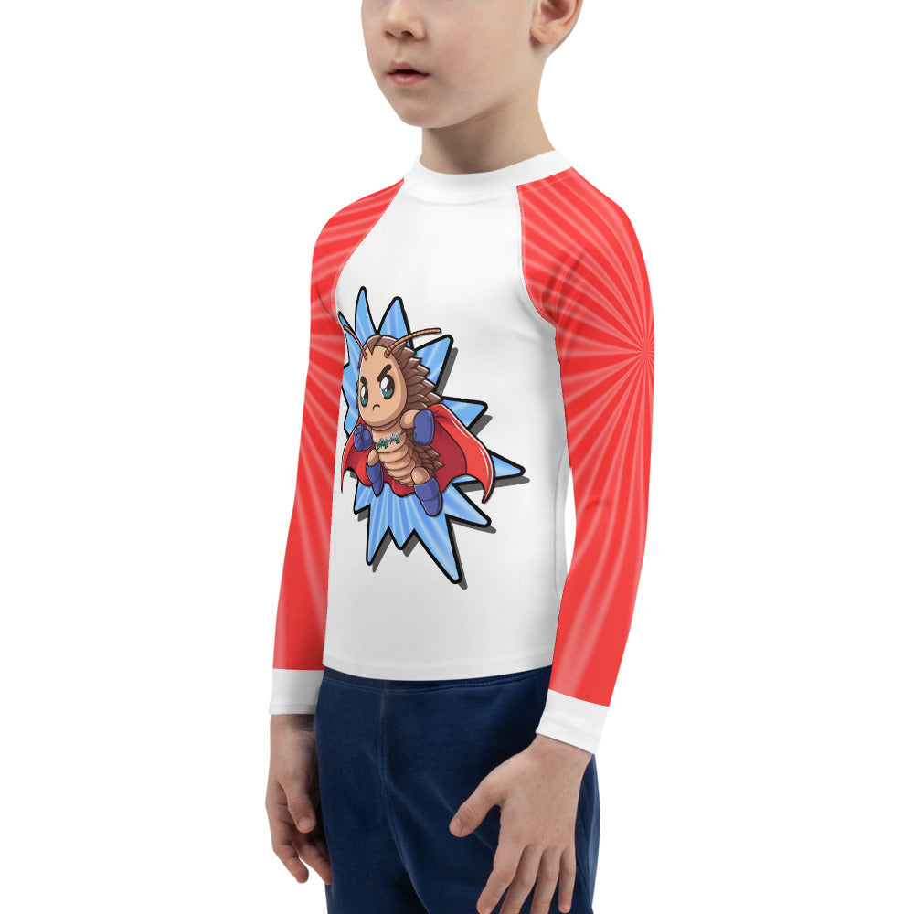 SuperPods - Rash Guard para niños (rojo)
