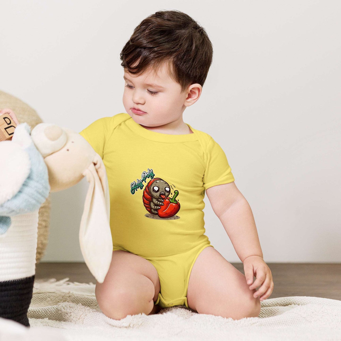 Holy-Poly Isopods exclusive - Baby Pillbug Clothing Onesie Hot Pepper Bring the Heat for sale