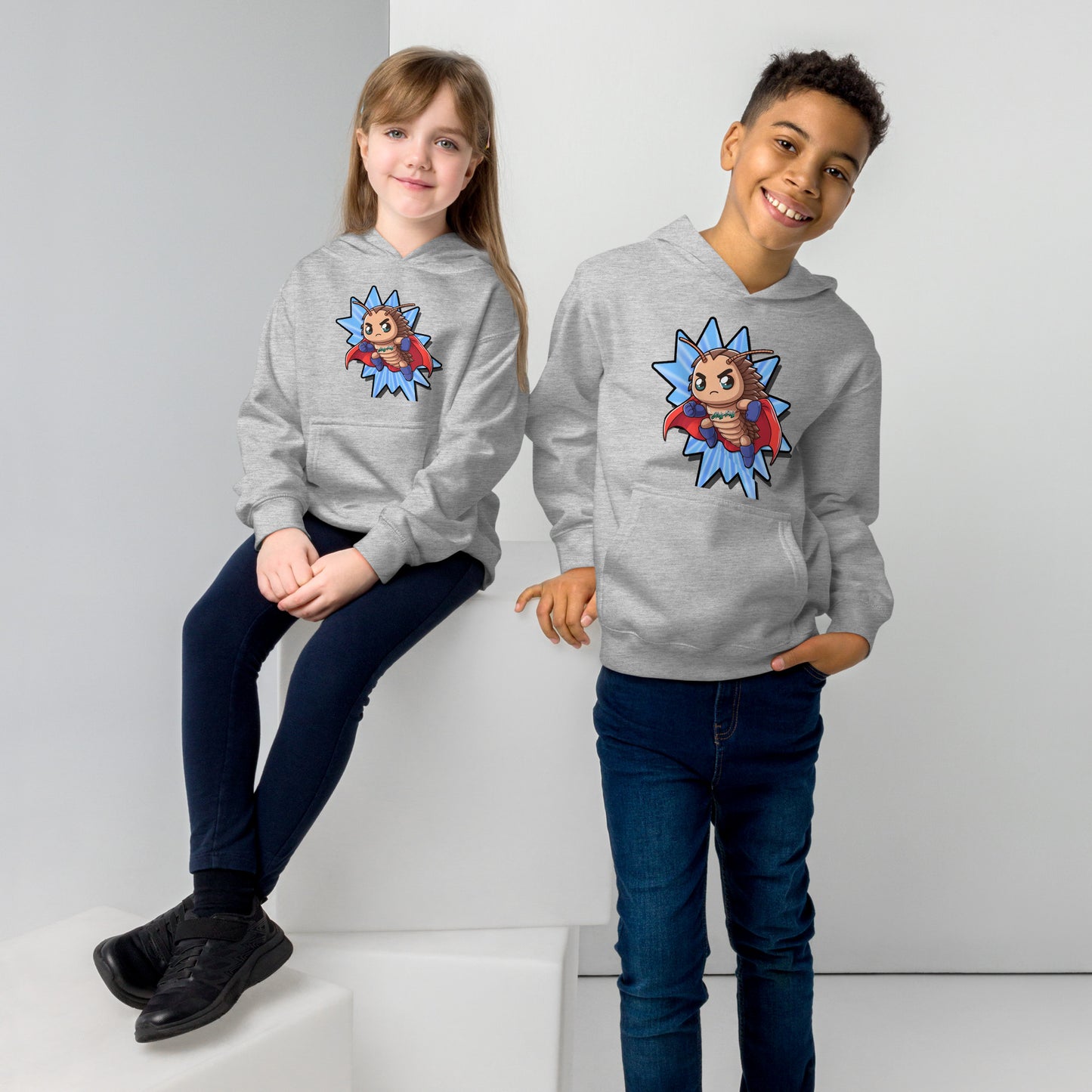 Holy-Poly Isopods exclusive "SuperPods - Youth Fleece Hoodie" for sale