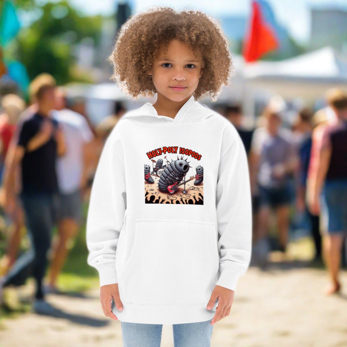 Holy-Poly Isopods exclusive "Holy-Poly Rocks!!! - Youth Fleece Hoodie" for sale