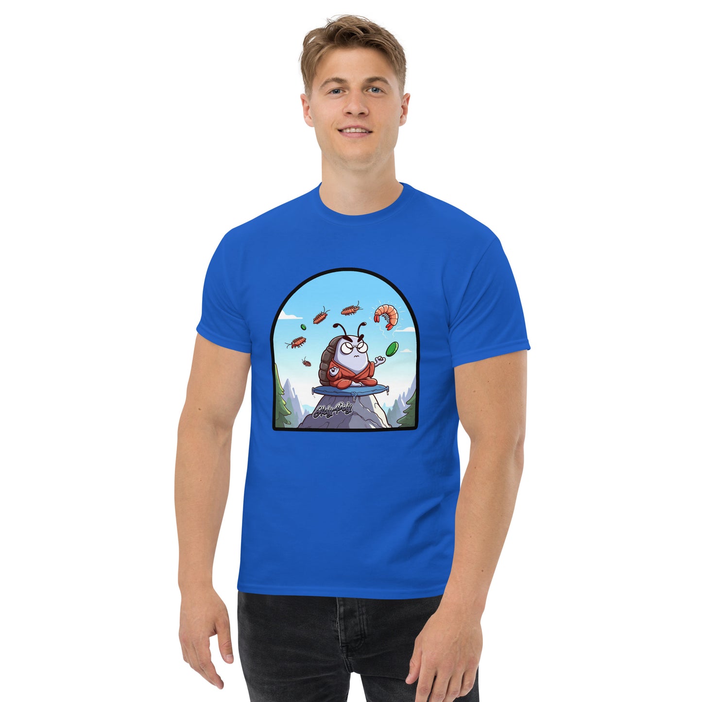 La camiseta del monje enojado