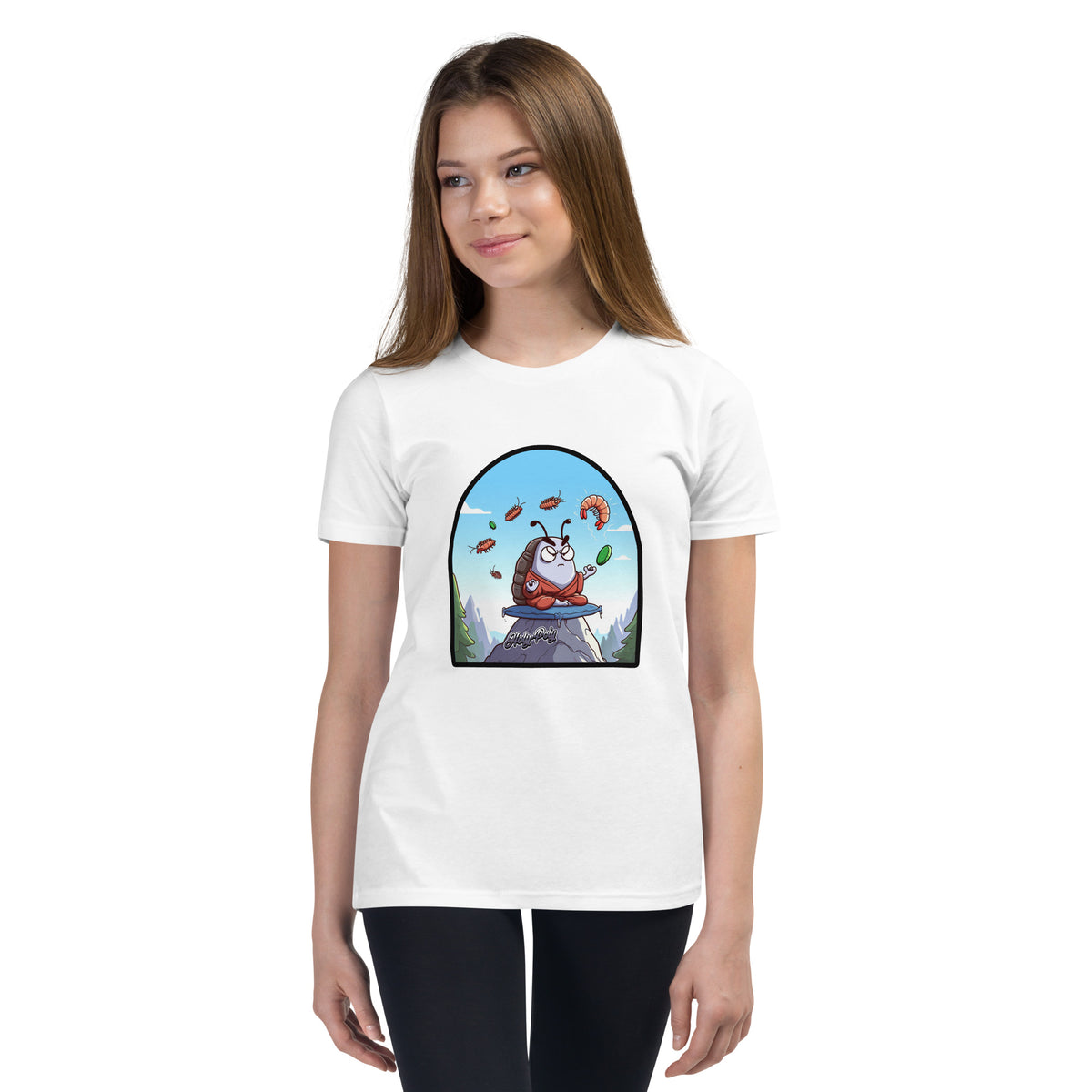 The Angry Monk isopod kids t-shirt, color option