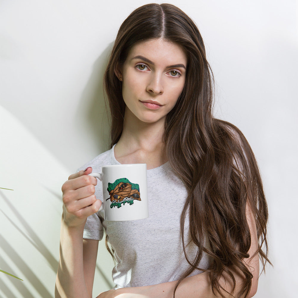 Holy-Poly Isopods exclusive Logo Coffee Mug (Ceramic, Hot Tea, Pillbug, Rubber Ducky)
