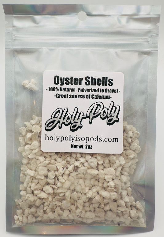 Holy-Poly Isopods exclusive - Ground Oyster Shells Calcium Source (Reptile Bugs Crustaceans essential natural source isopoda pillbug)