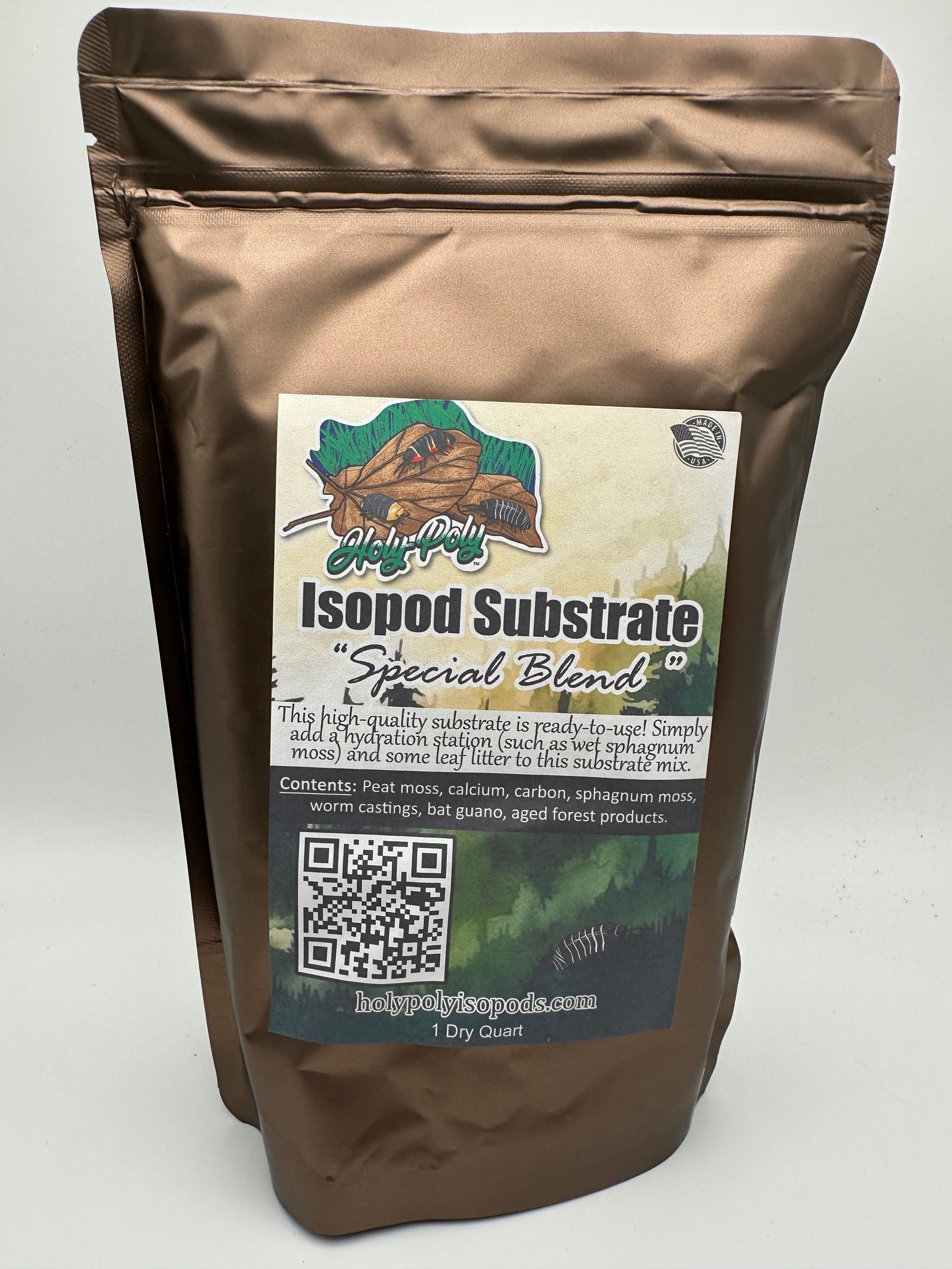 Holy-Poly Isopods' - Isopod Substrate "Special Blend" (Dirt, Soil, Moss, detrivore)