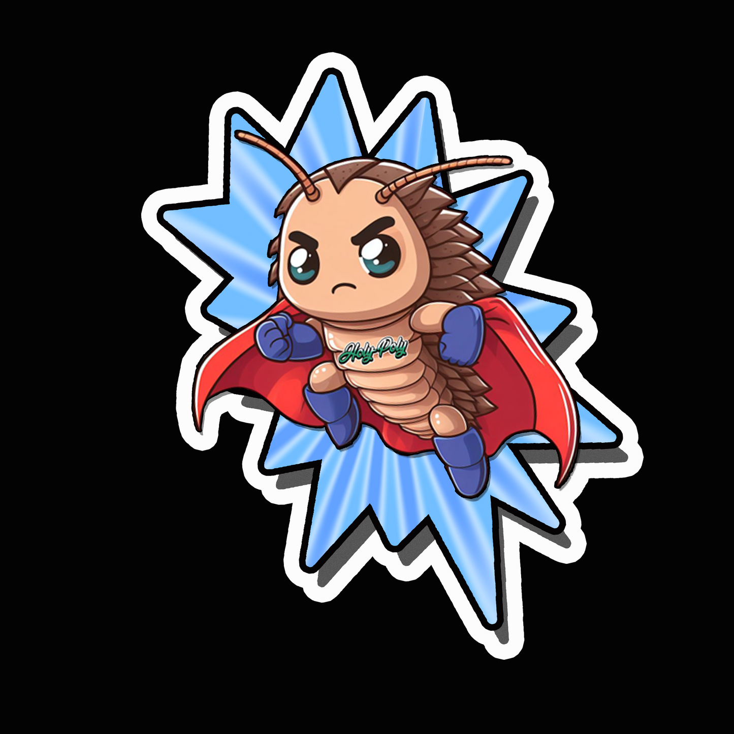 Holy-Poly Isopods exclusive SuperPods Sticker (superhero)