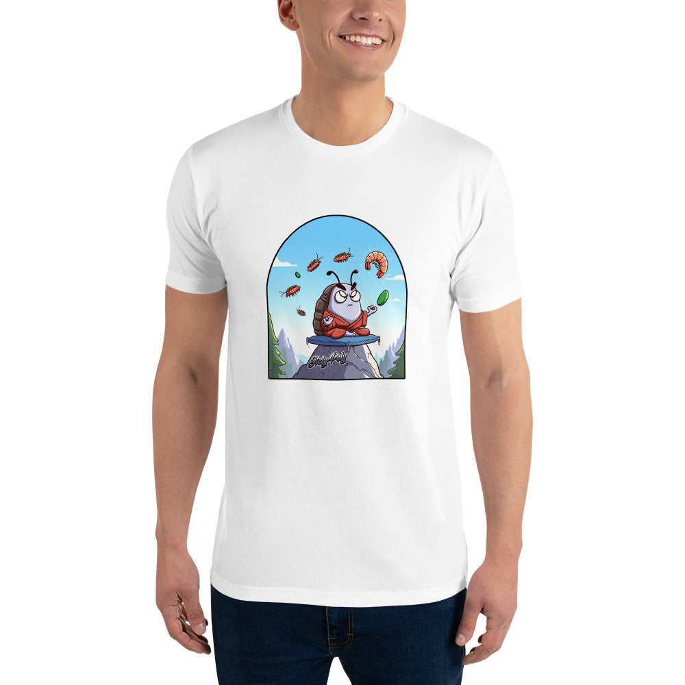 The Angry Monk isopod t-shirt, white