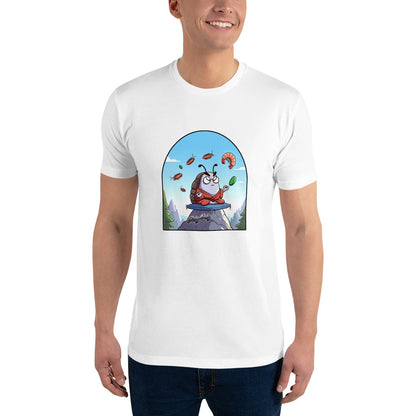 The Angry Monk isopod t-shirt, white