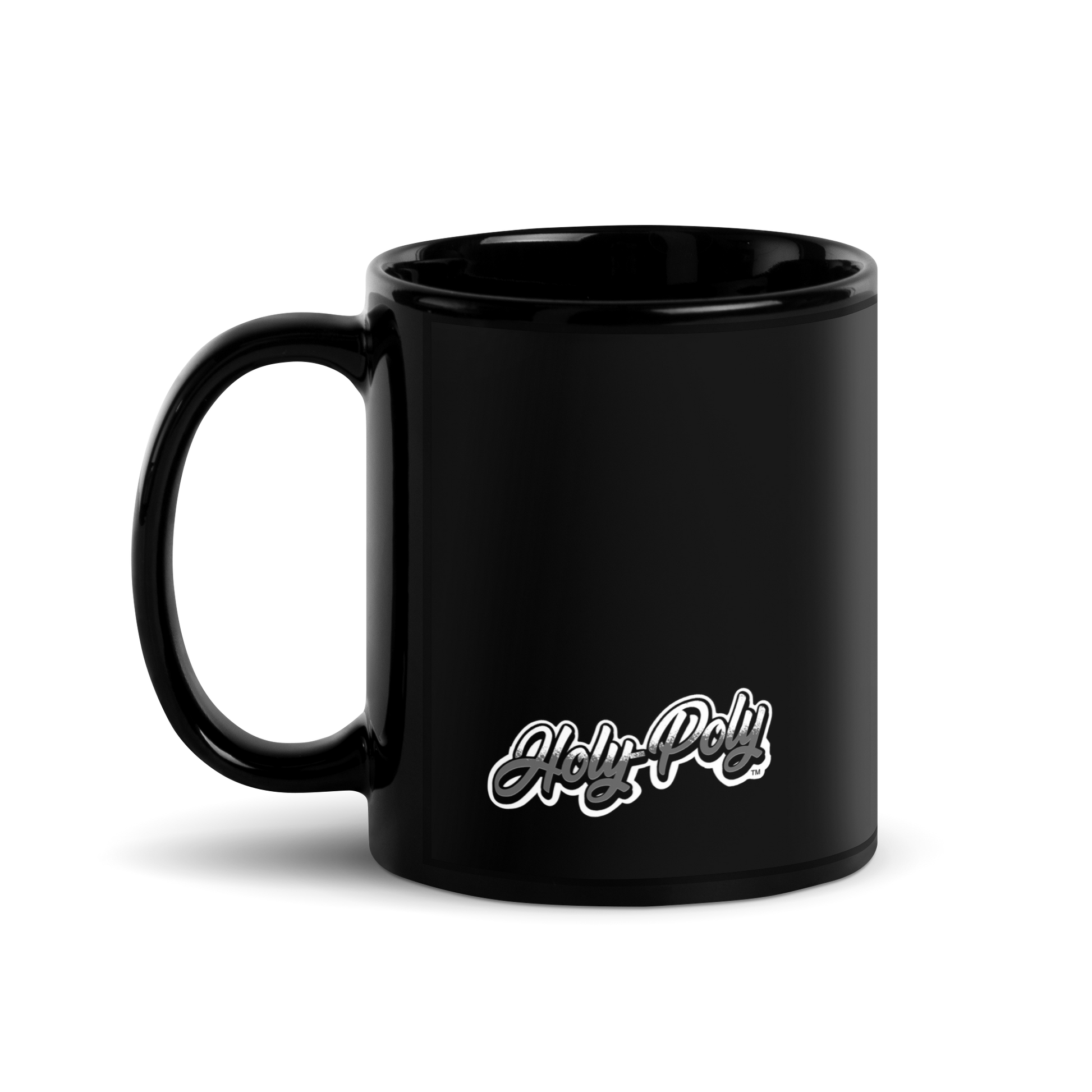 Holy-Poly Black Mug