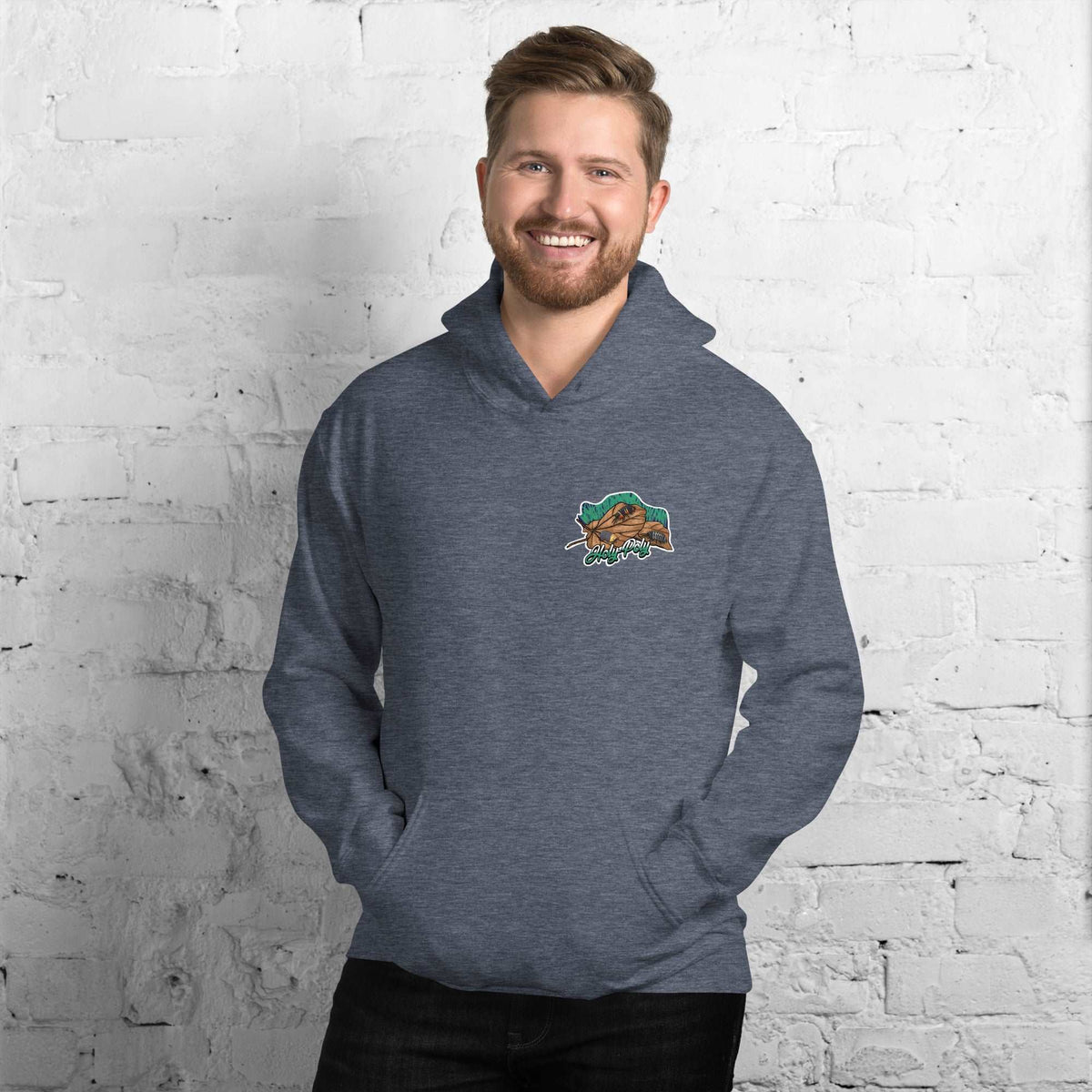Holy-Poly Isopods logo hoodie, color option
