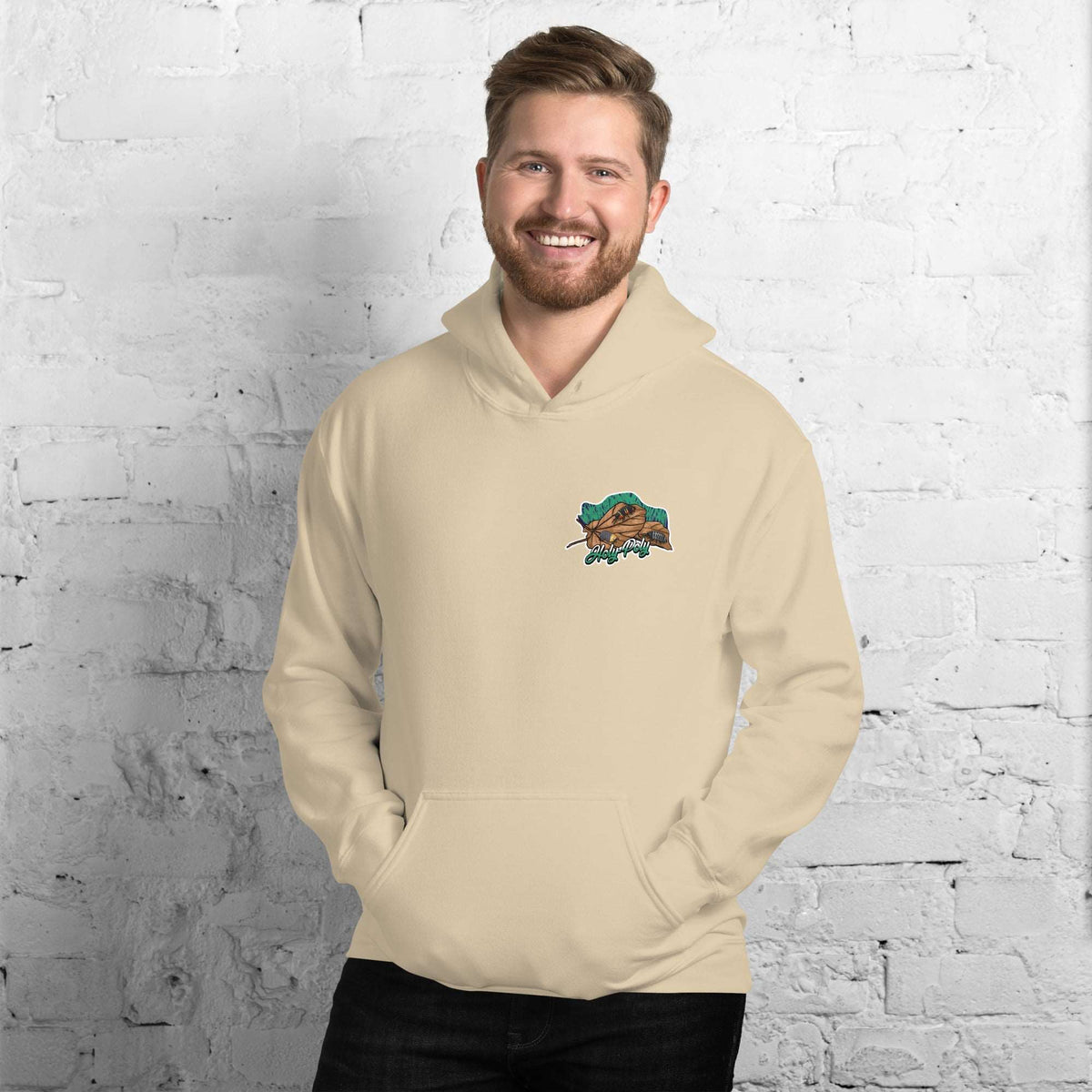 Holy-Poly Isopods logo unisex hoodie