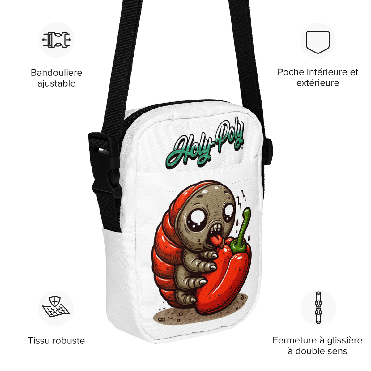 Peppers & Pods isopod crossbody bag, alternate view