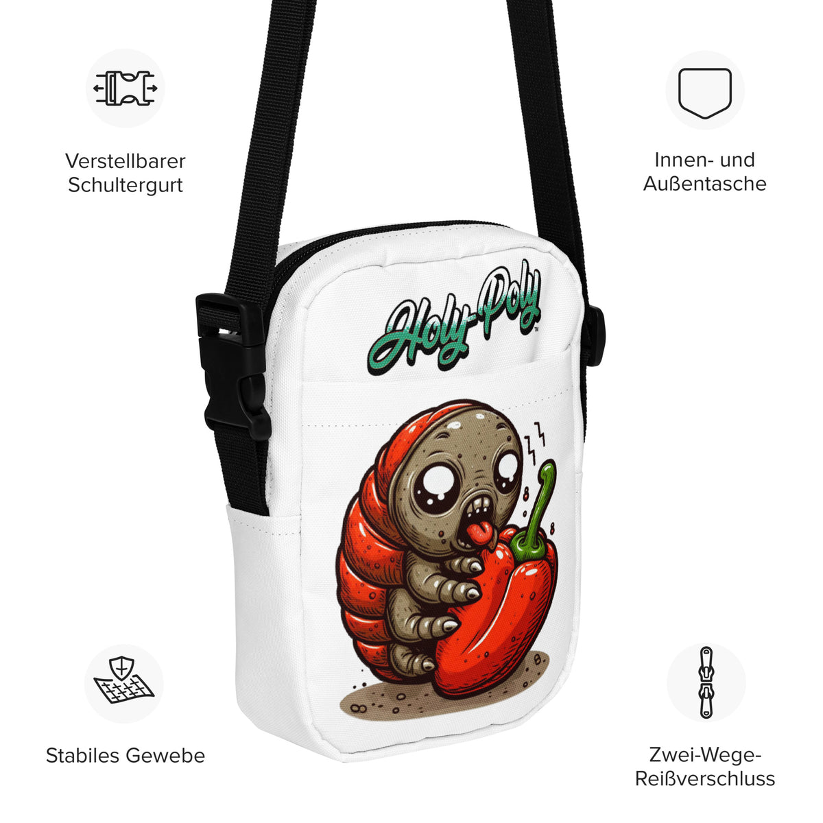 Peppers & Pods isopod crossbody bag, alternate view