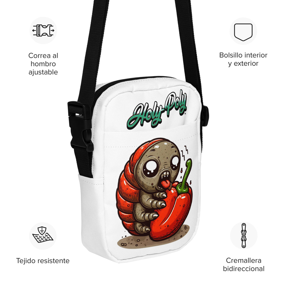 Peppers & Pods isopod crossbody bag, alternate view