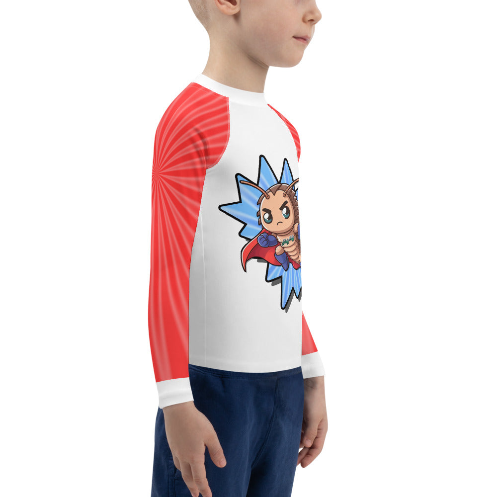 SuperPods isopod kids rash guard, alternate view