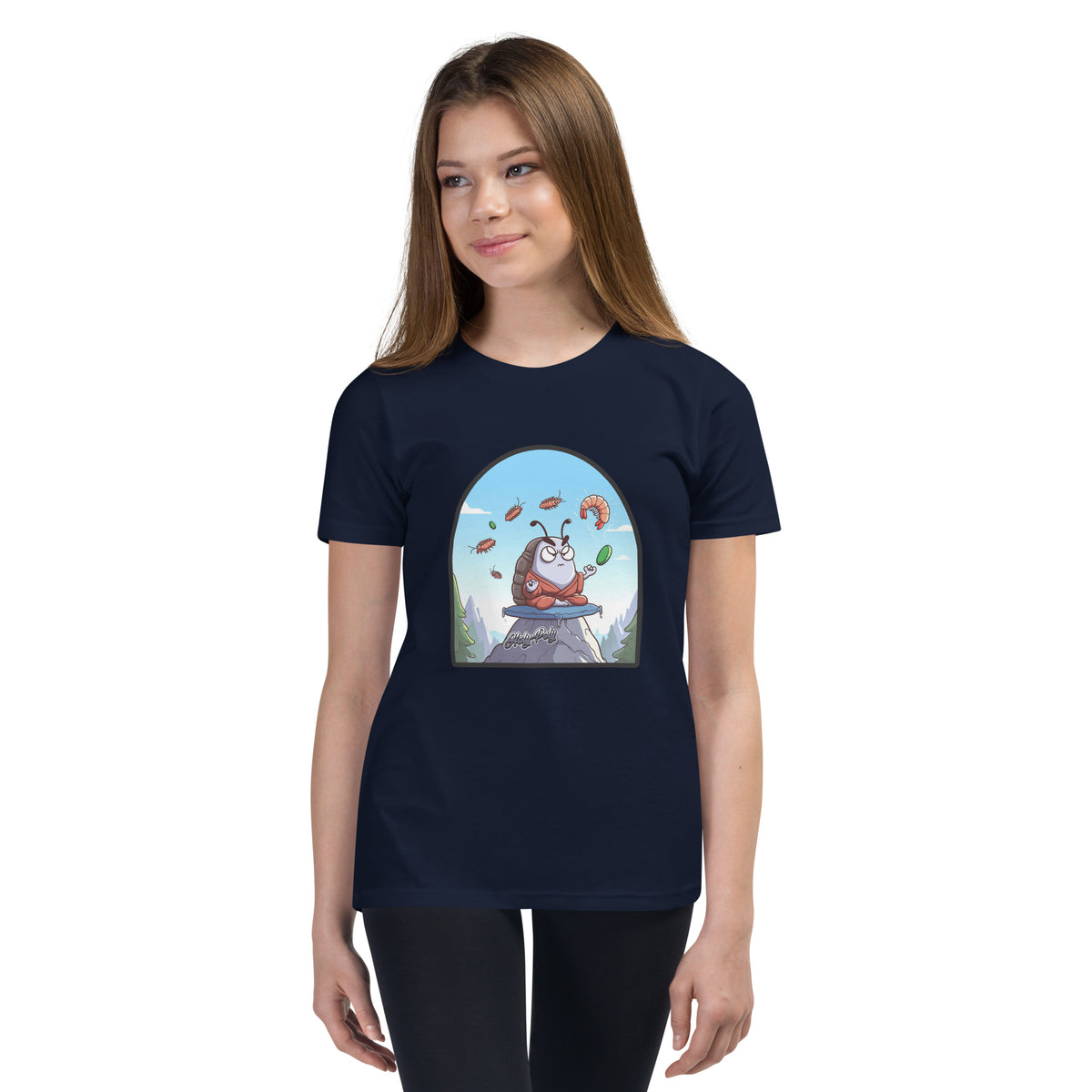 The Angry Monk isopod kids t-shirt, color option