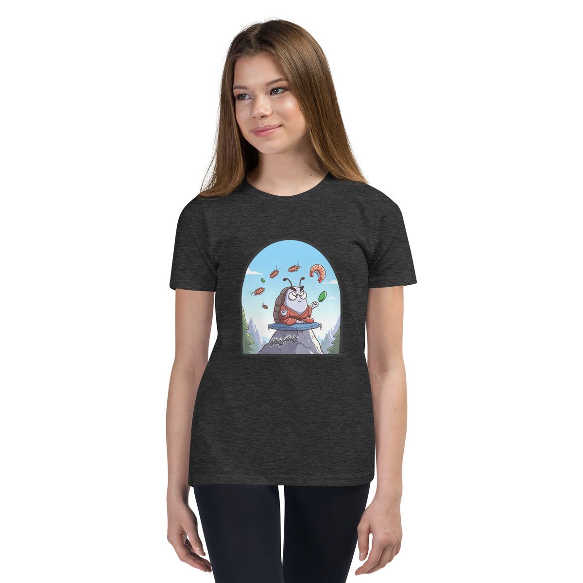 The Angry Monk isopod kids t-shirt, color option