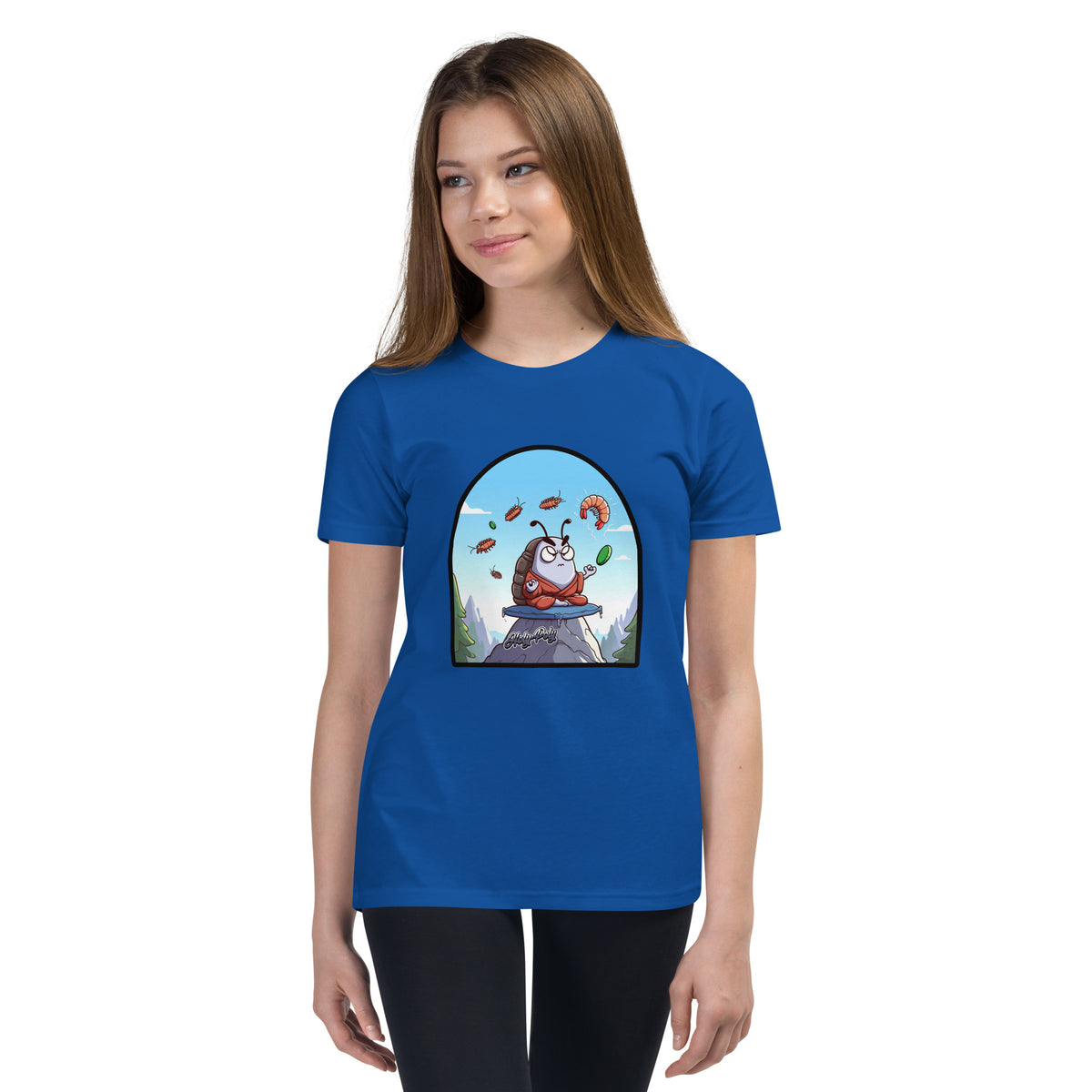 The Angry Monk isopod kids t-shirt, color option