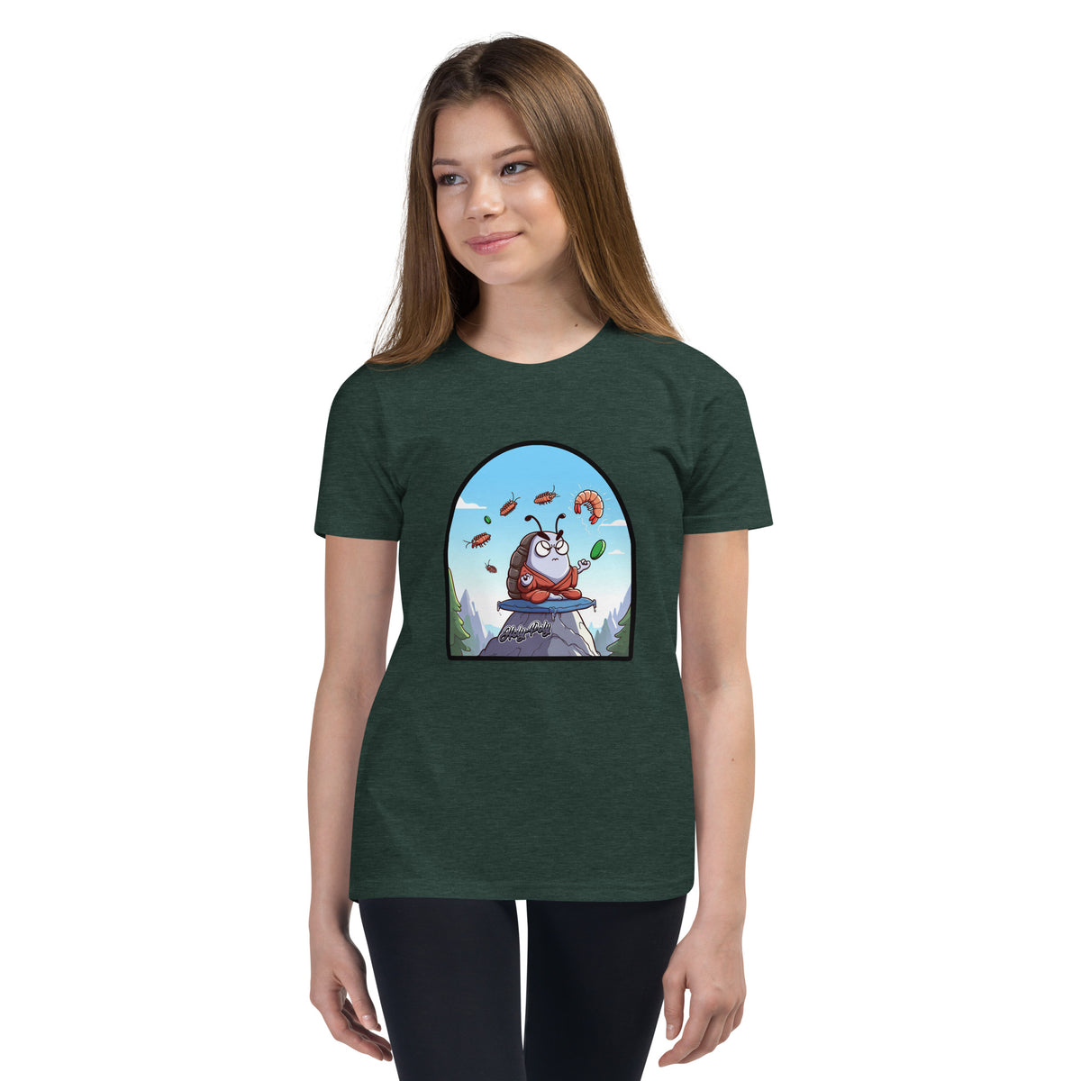 The Angry Monk isopod kids t-shirt, color option