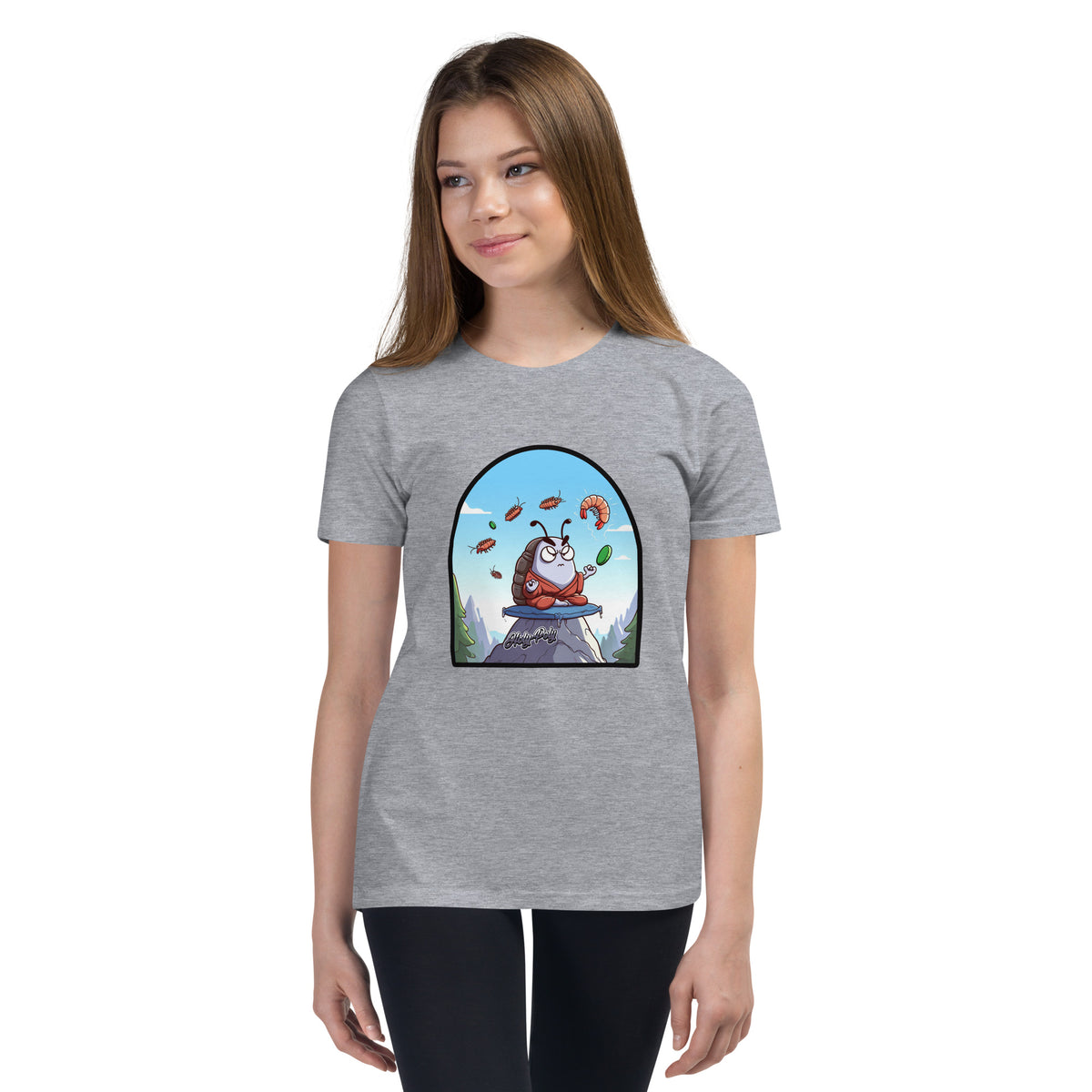 The Angry Monk isopod kids t-shirt, color option