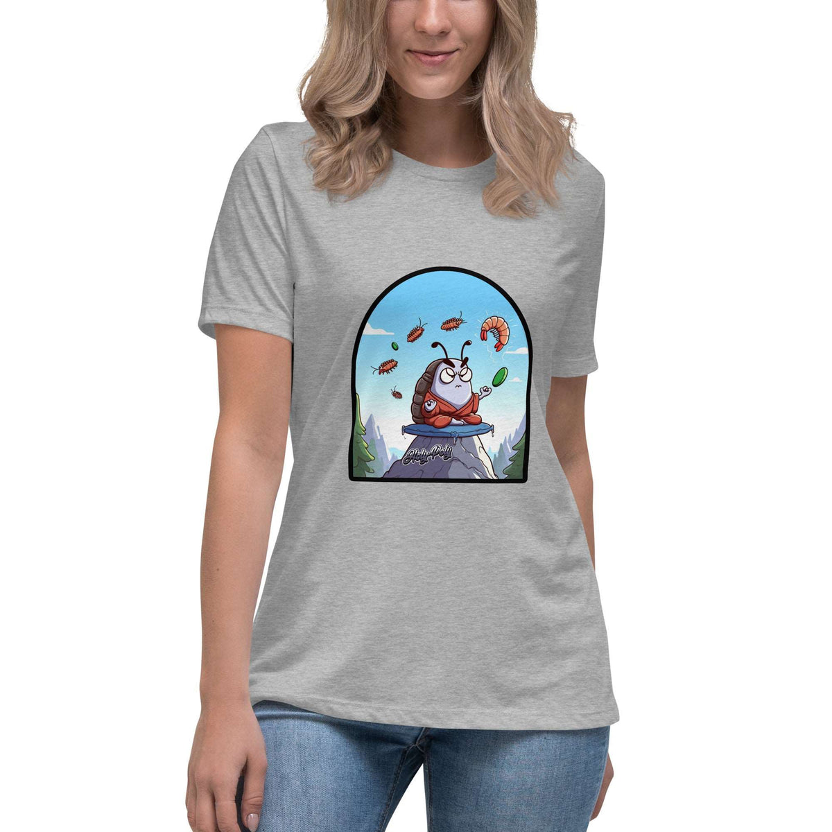 The Angry Monk isopod women's t-shirt, color option