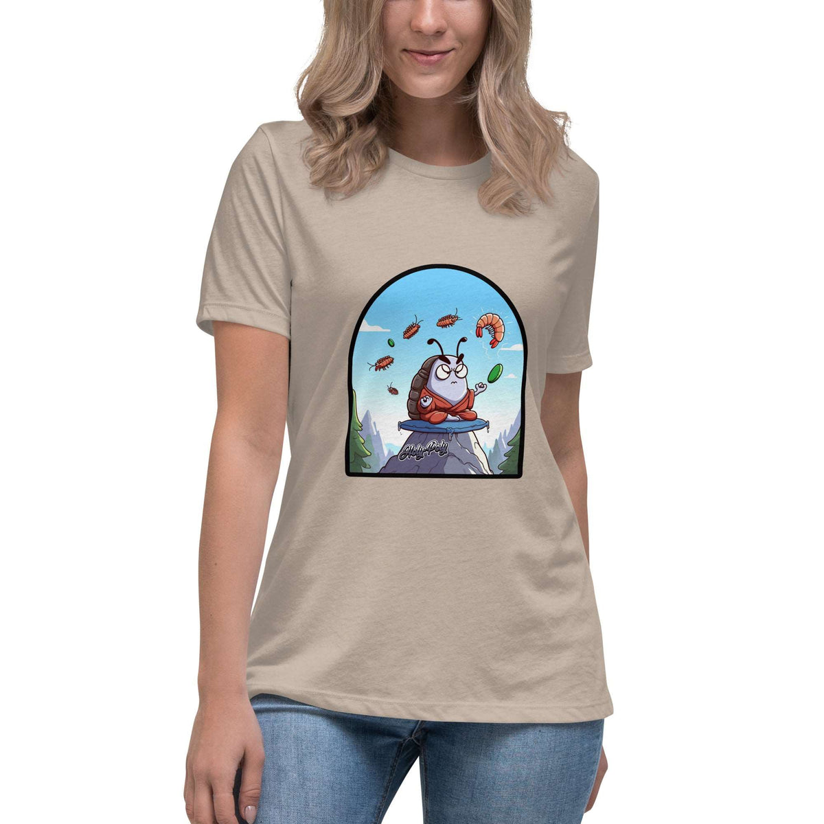 The Angry Monk isopod women's t-shirt, color option